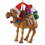 Стеклянная елочная игрушка Верблюд Квентин 13 см, подвеска