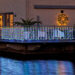 Светодиодная гирлянда Бахрома Balcony Waterfall 4*1 м, 420 разноцветных LED ламп, контроллер, прозрачный ПВХ, IP44