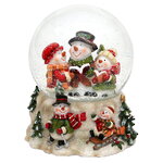 Музыкальный снежный шар Семейное Рождество 14*15 см