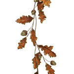 Интерьерная гирлянда с листьями Дуб - Brown Leaf 130 см
