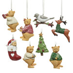 Набор елочных игрушек Рождество в Медвежьем Лесу 7 см, 8 шт, подвеска