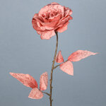 Искусственная роза Аурелия 60 см розовый бархат