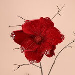 Искусственный цветок Магнолия Red Velvet 25 см