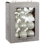 Набор стеклянных шаров Ванильные Мечты, 5-7 см, 26 шт