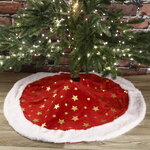 Юбка для елки Рождественские Звезды 90 см