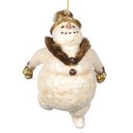 Елочная игрушка Снеговик Джером - Волшебный лес Монтерра 12 см, подвеска