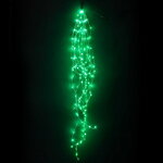 Гирлянда Лучи Росы 15*1.5 м, 200 зеленых MINILED ламп, проволока - цветной шнур