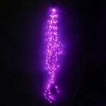 Гирлянда Лучи Росы 15*1.5 м, 200 розовых MINILED ламп, проволока - цветной шнур, IP20