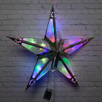 Светильник Звезда Сияющая Марселлина 50 см, RGB LED подсветка, батарейки
