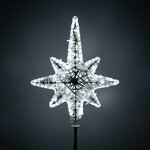 Светодиодная макушка-звезда Роза Ветров 200 см холодная белая