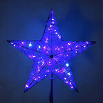 Светодиодная макушка Кремлевская Звезда 200 см синяя