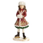 Новогодняя фигурка Девочка Марта на коньках - Christmas Carol 18 см
