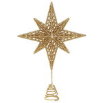 Звезда на елку Christmas Star 31 см золотая