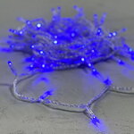 Светодиодная гирлянда Quality Light Cap 100 синих LED, 10 м, прозрачный ПВХ, соединяемая, IP65