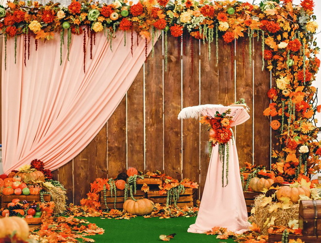 Осенняя свадьба - идеи оформления незабываемого праздника в духе бархатного сезона