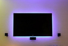 Подсвечивание телевизора при помощи светодиодной ленты