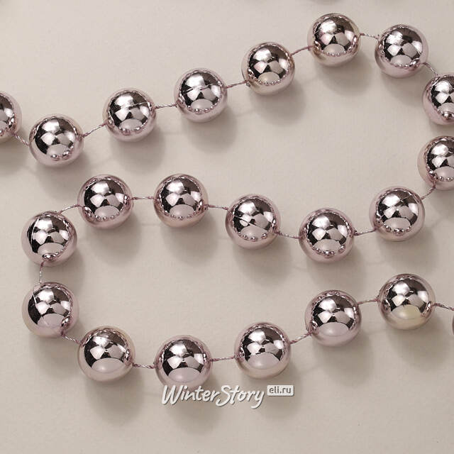 Бусы на елку Гигант 2 см*270 см светло-лиловые, пластиковые Kaemingk