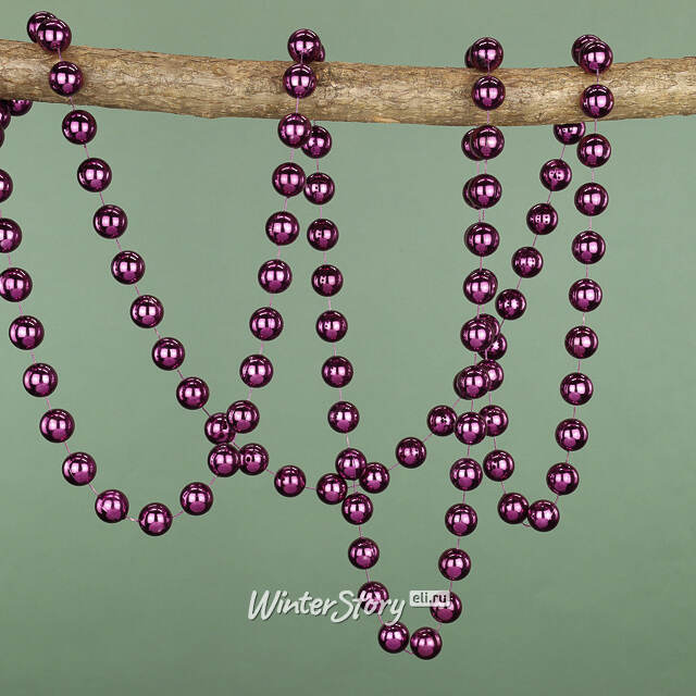 Бусы на елку Гигант 2 см*270 см royal purple, пластик Kaemingk