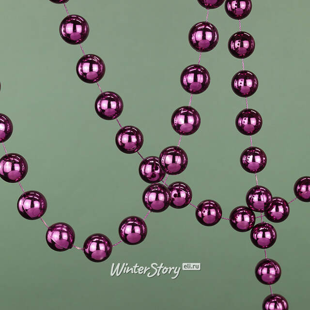 Бусы на елку Гигант 2 см*270 см royal purple, пластик Kaemingk