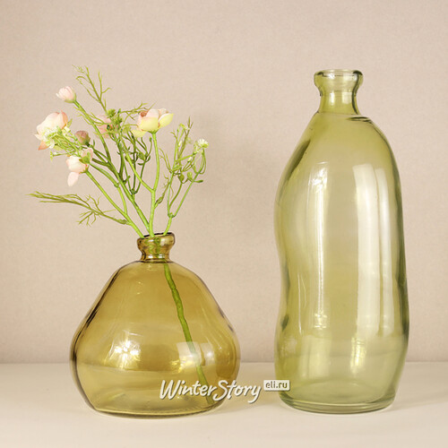 Стеклянная ваза Adagio 19 см желтая Koopman