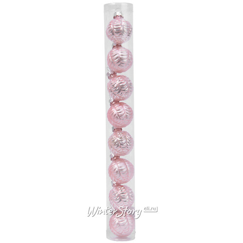 Набор стеклянных шаров Pinky Candy 3.5 см, 8 шт Kaemingk