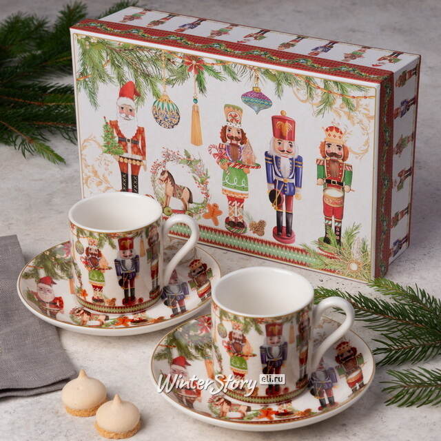 Кофейный набор Christmas Motivi, 4 предмета EDG