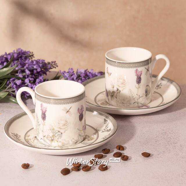 Кофейный набор Giardino di Lavanda, 4 предмета EDG (ЭДГ)