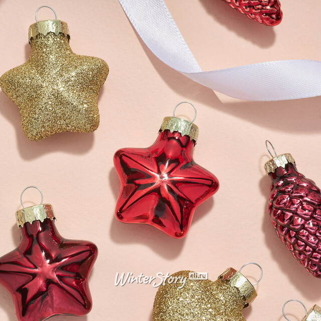 Елочные игрушки Традиции, 12 шт, стекло Winter Deco
