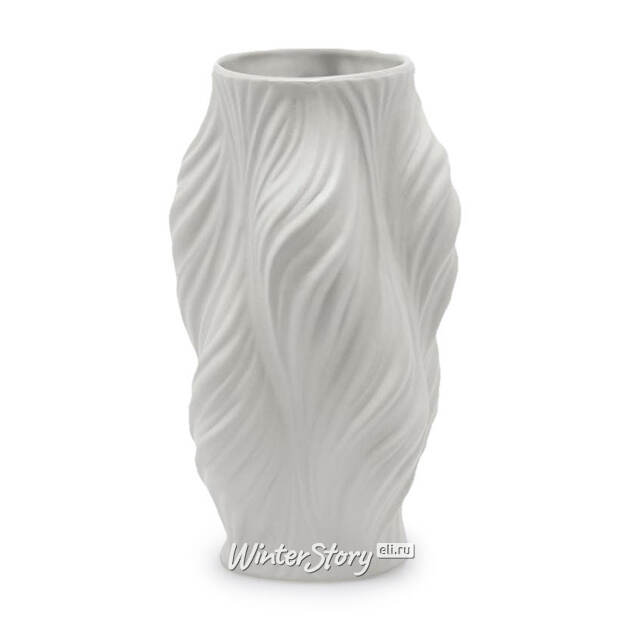 Керамическая белая ваза Brezza 28 см EDG