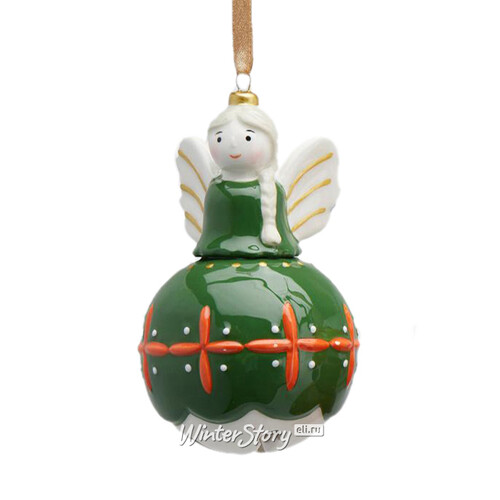 Елочная игрушка Ангел Фаустина - Neverending Holidays 12 см, подвеска EDG