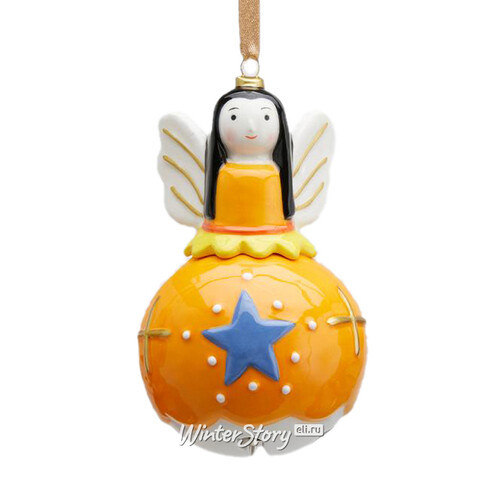 Елочная игрушка Ангел Северина - Neverending Holidays 12 см, подвеска EDG