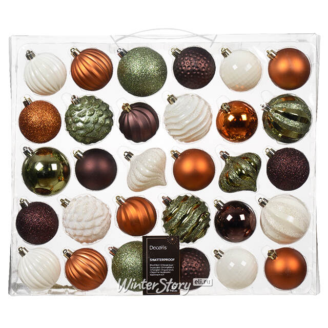 Набор елочных игрушек Danby - Romantic Evening 7 см, 30 шт Kaemingk