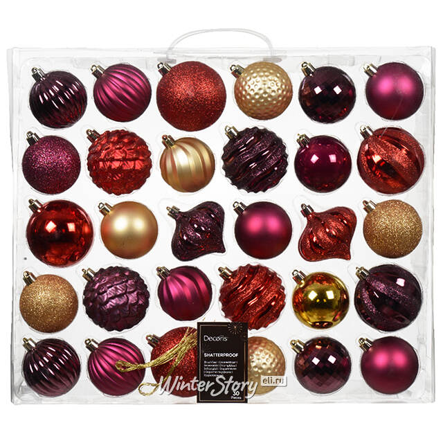 Набор елочных игрушек Danby - Love and Hope 7 см, 30 шт Kaemingk