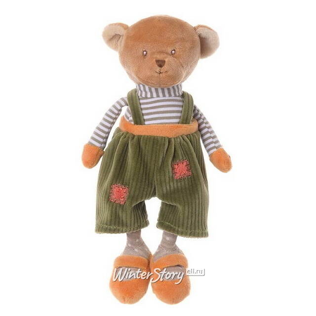 Мягкая игрушка Мишка Симон в зеленых шортах - Baby Patchwork 23 см Barbara Bukowski Bukowski