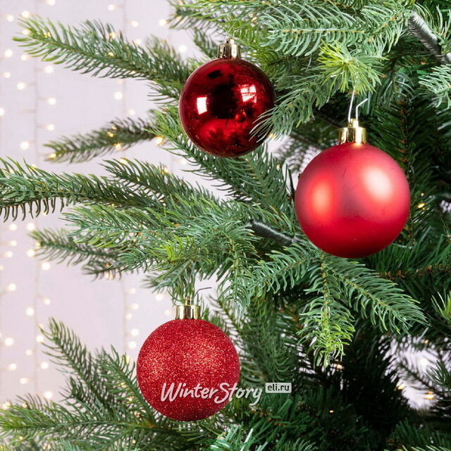 Коллекция пластиковых шаров Gracy - Red 6 см, 30 шт, mix Winter Deco