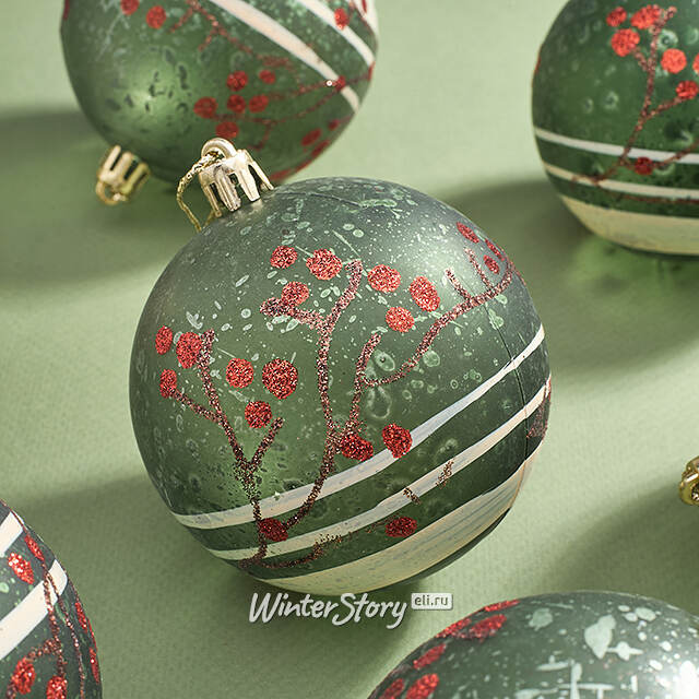 Набор пластиковых шаров Де-Булон 8 см, 12 шт Kaemingk