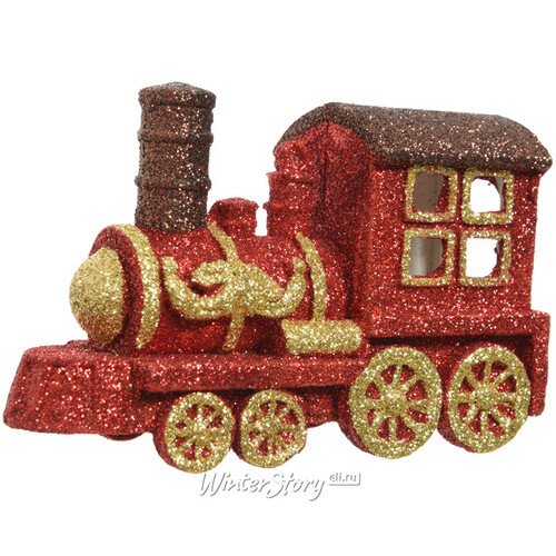 Елочная игрушка Паровозик Miracle Train 13 см, пластик, подвеска Kaemingk