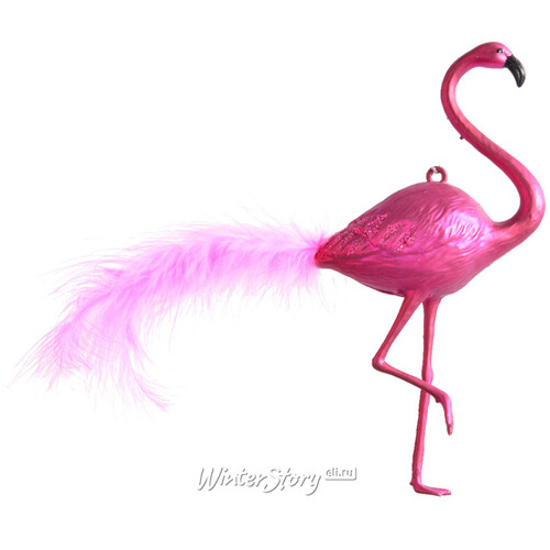 Елочная игрушка Фламинго Пинки 16 см, подвеска Kaemingk
