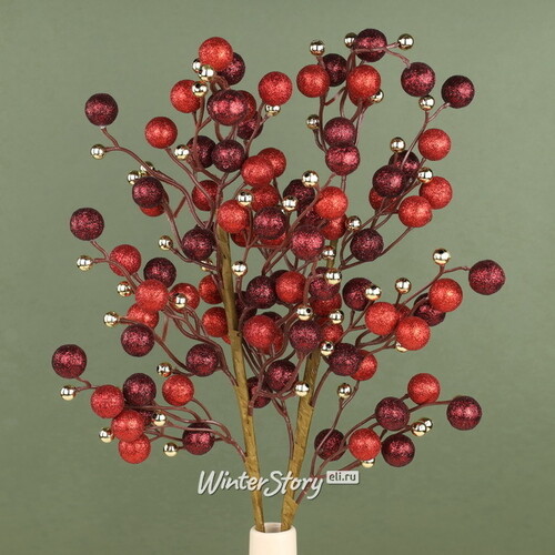 Декоративная ветка с ягодами Эннис: Канун Рождества 60 см Winter Deco