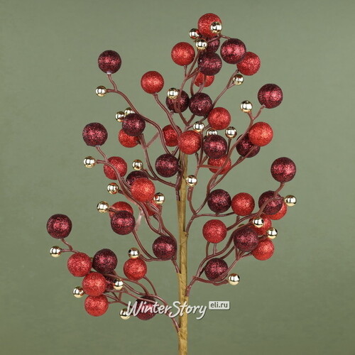 Декоративная ветка с ягодами Эннис: Канун Рождества 60 см Winter Deco