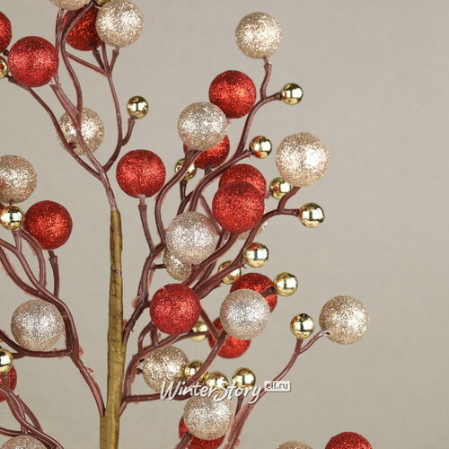 Декоративная ветка с ягодами Эннис: Золотая осень 60 см Winter Deco