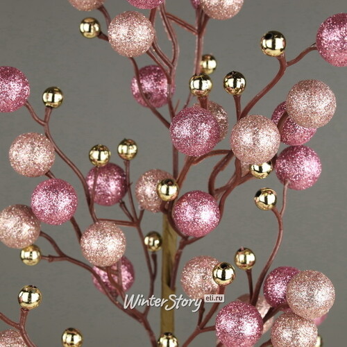 Декоративная ветка с ягодами Эннис: Розовые Облака 60 см Winter Deco