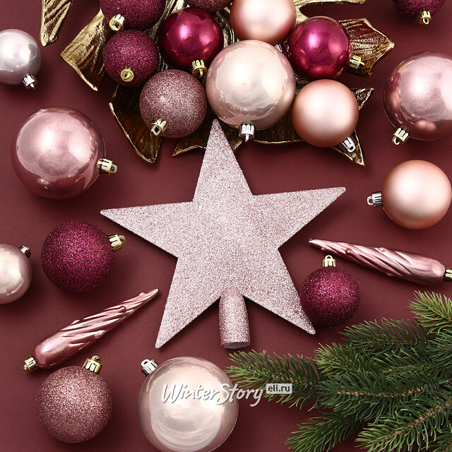 Набор елочных шаров с верхушкой Felicity - Magic Garden, 33 предмета, пластик Kaemingk