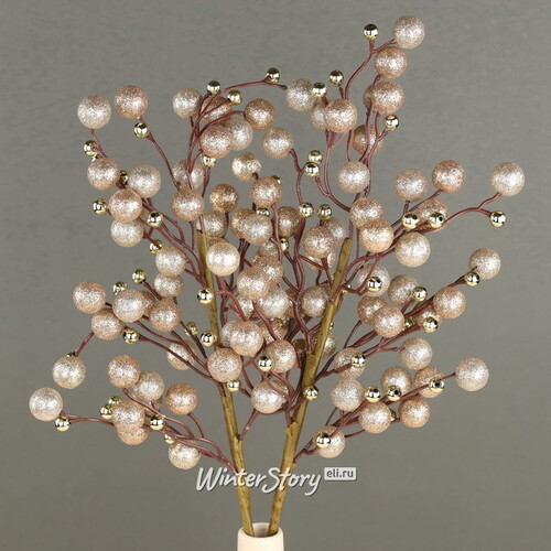 Декоративная ветка с ягодами Эннис: Bright Luxury 60 см Winter Deco
