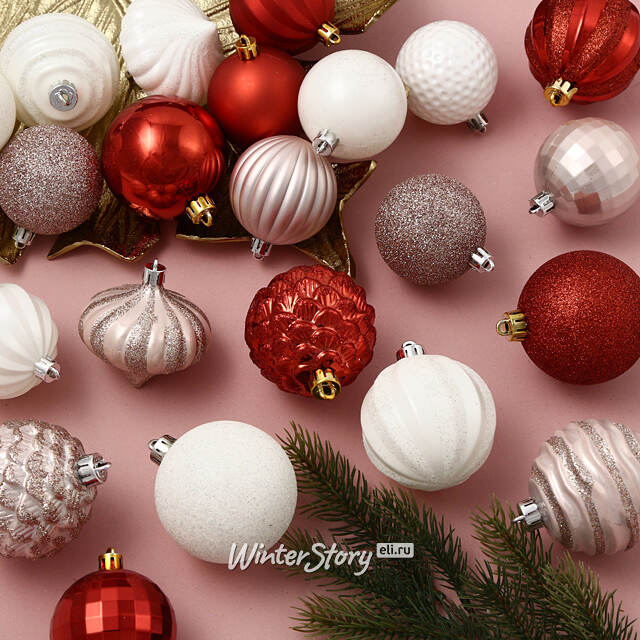 Набор пластиковых шаров Magic Suite: Candy Cane, 6-7 см, 60 шт Winter Deco