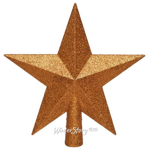 Верхушка Звезда 19 см янтарная Kaemingk