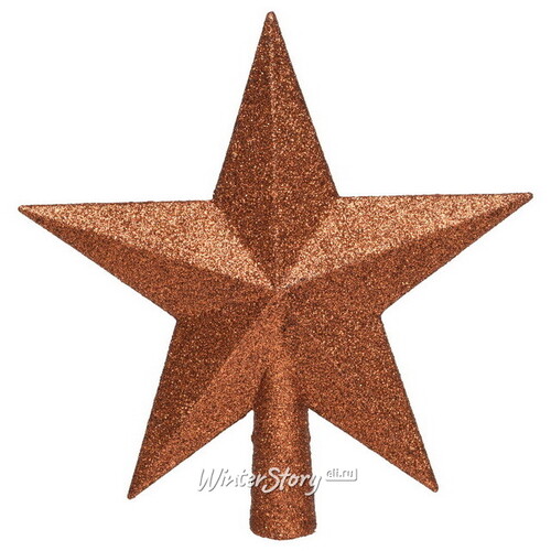Верхушка Звезда 19 см terra brown Kaemingk