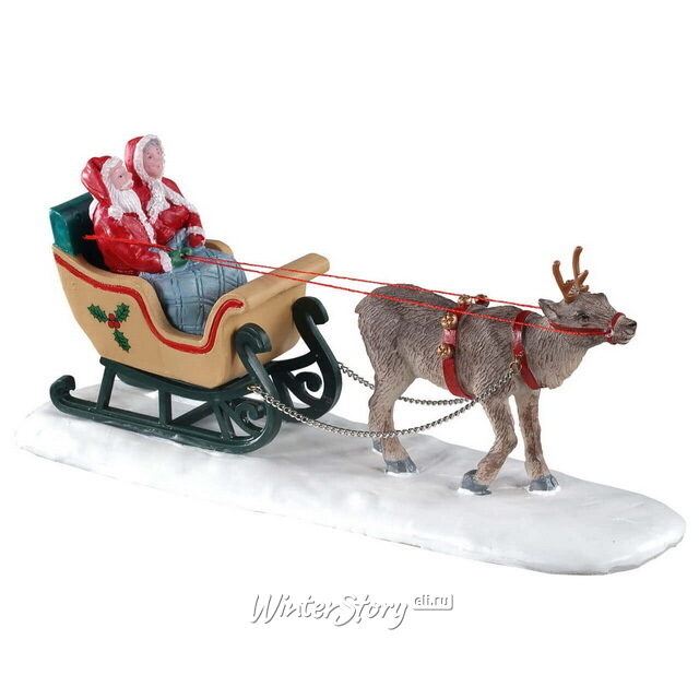 Композиция Мистер и Миссис Клаус - Прогулка на Северном полюсе 17 см Lemax