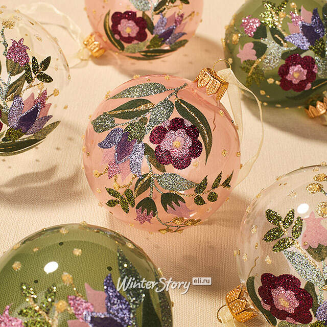 Набор стеклянных шаров Манфреди 8 см, 6 шт Kaemingk