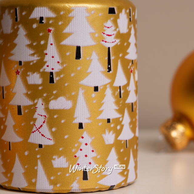 Новогодняя свеча Golden Forest 8 см Омский Свечной